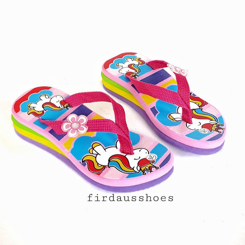 Sandal Anak Perempuan WEDGES UNICORN KARAKTER