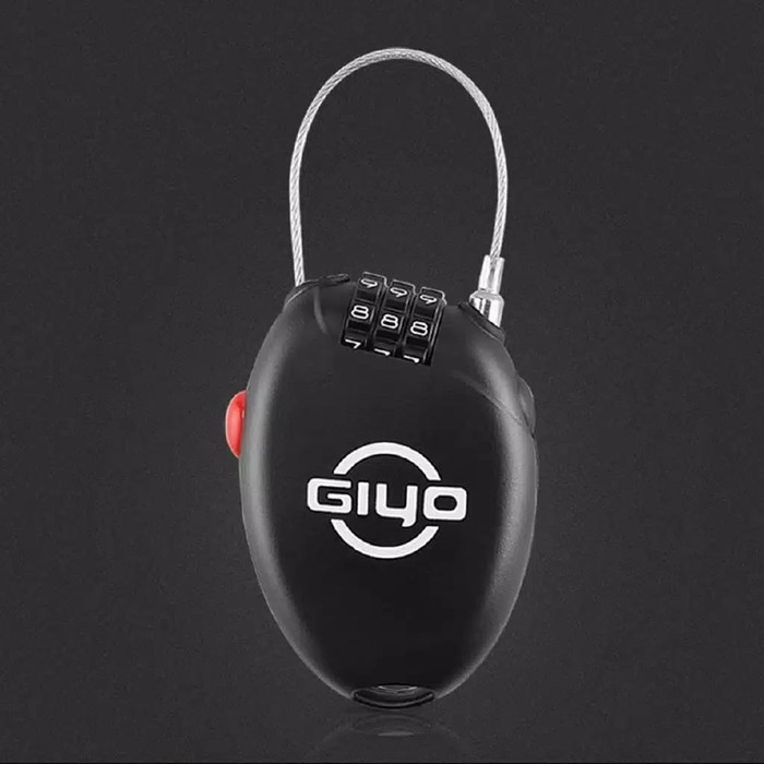 Giyo mini code lock kunci gembok kode helm sepeda koper tas travel