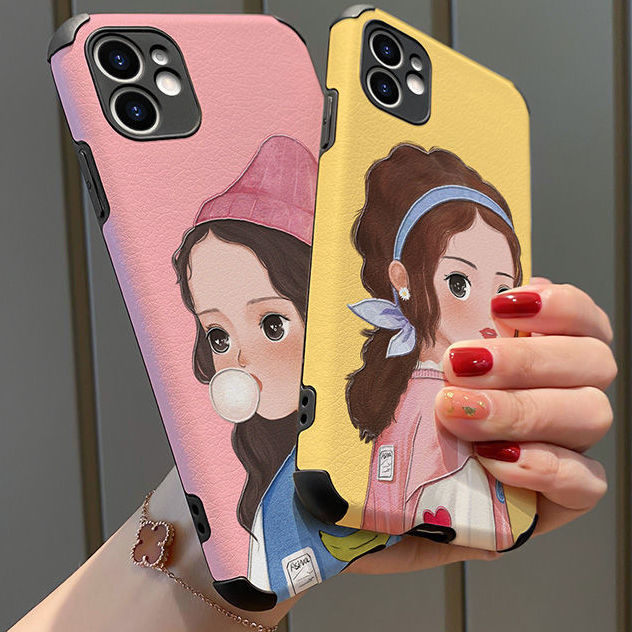 Casing Silikon IPhone 6 6sPlus 7 8Plus X XS XR XSMAX 11 pro 11promax 12promax Motif Gadis Bubble