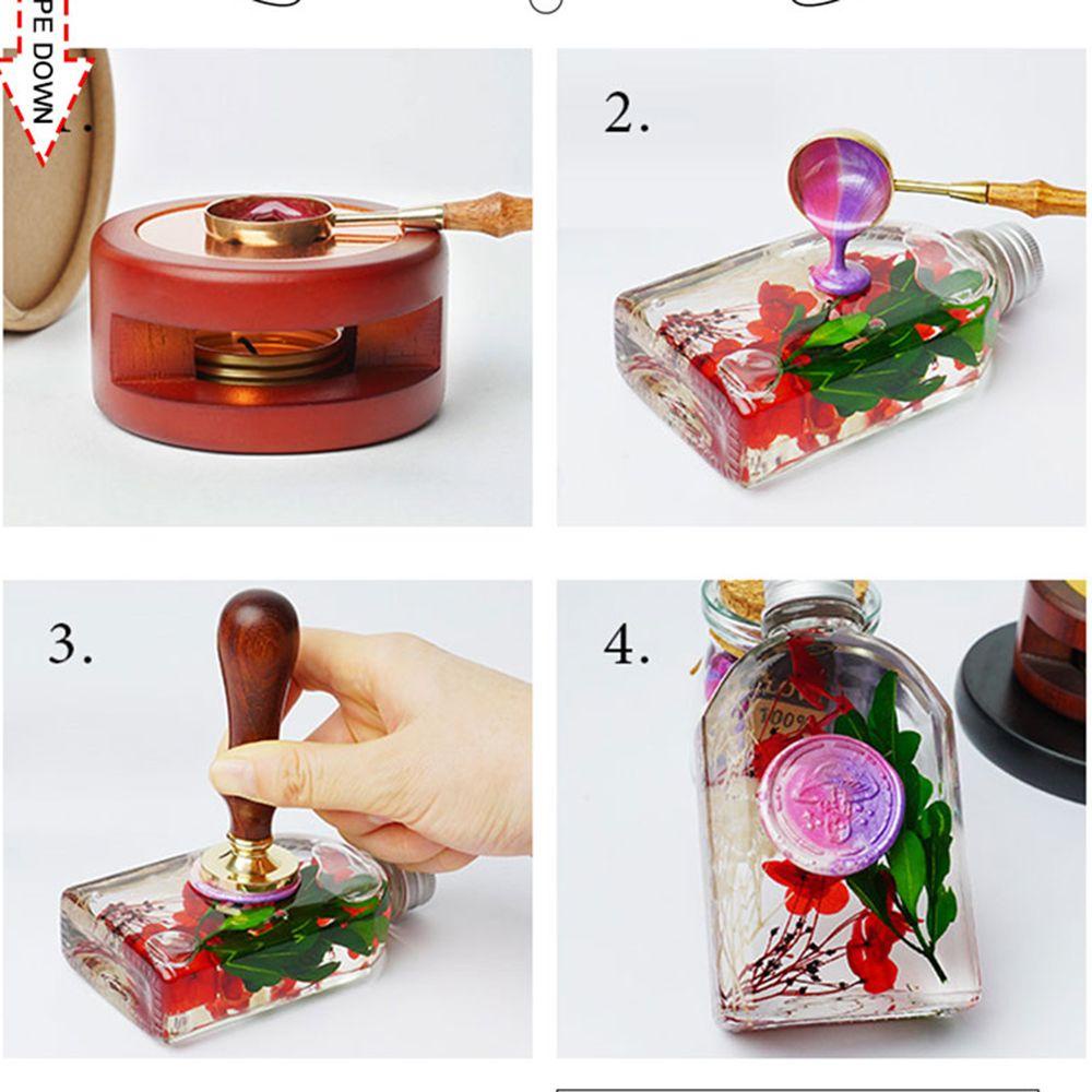 [Elegan] Sealing Wax Stamp 3CM Retro Kartu Hadiah Kado Posting Pernikahan Deathly Hallows Copper Head Wax Seal