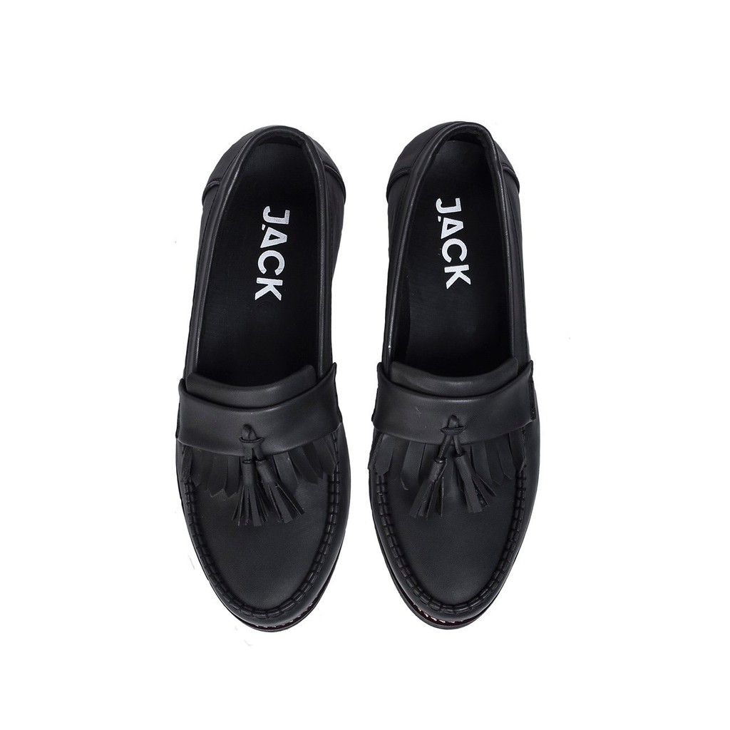 AARON BLACK - Sepatu Loafers Pria Kulit Kasual Klasik Formal Kerja Kuliah Pria/Cowok - Loafer