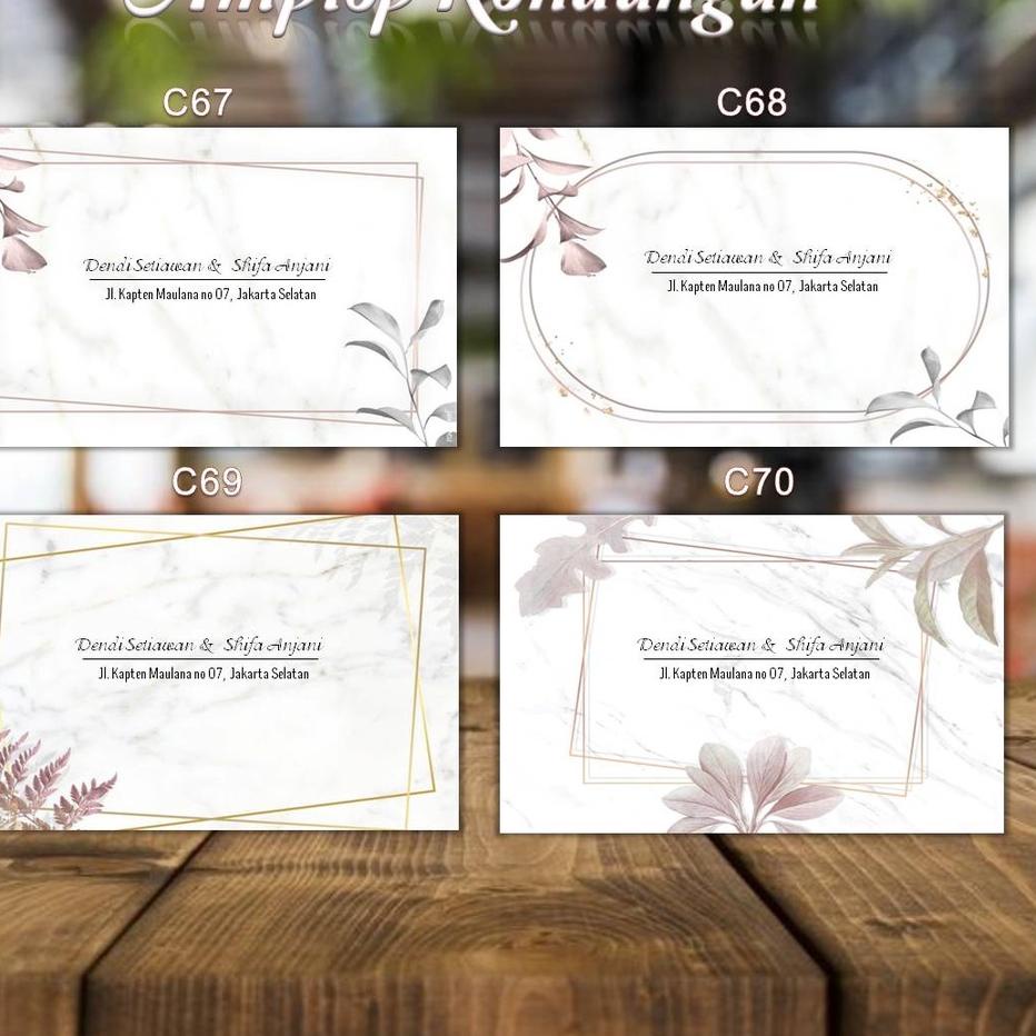 

<PoX✮> Kode C67, C68, C69, C70 - Amplop Kondangan / Amplop Dsain / Amplop Nama - @TM_Desain isi 50 pcs |Berkualitas nih