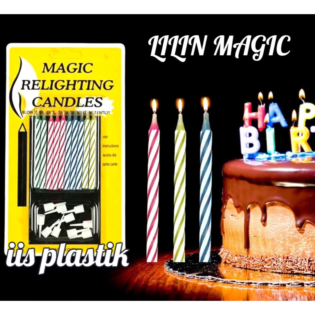 Lilin magic candle / lilin ajaib / Lilin party kue ulang tahun