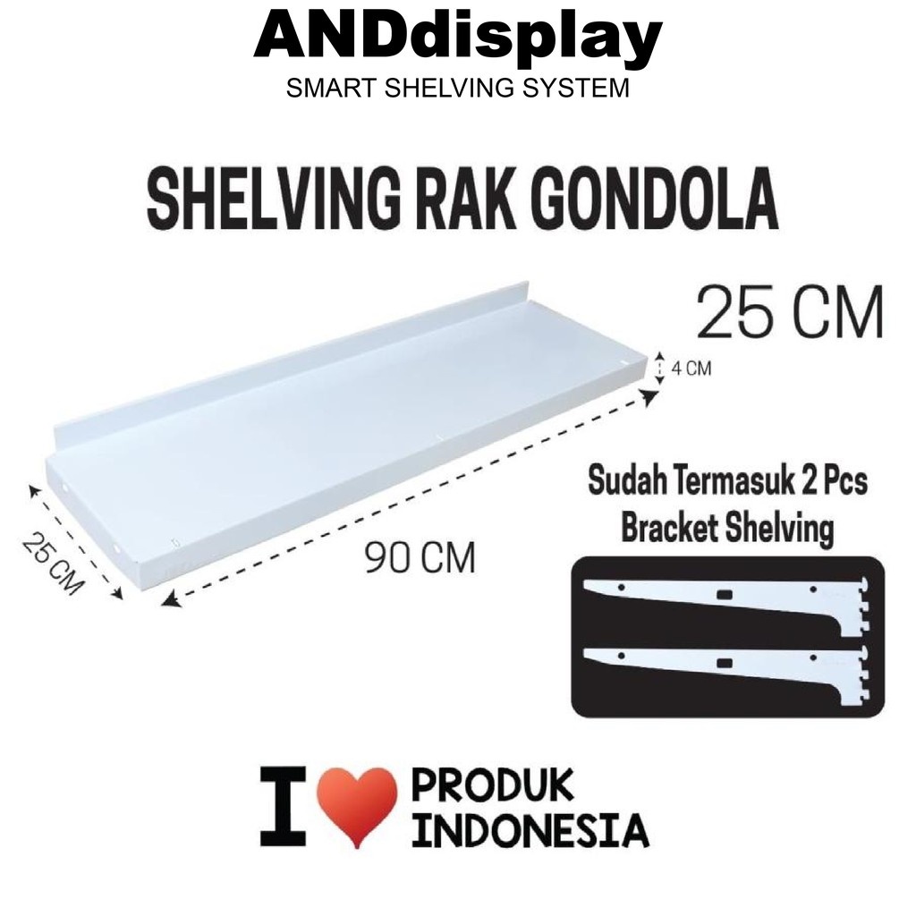 RAK SHELVING MINIMARKET SUPERMARKET 25 CM RAK TOKO GONDOLA ANDDISPLAY