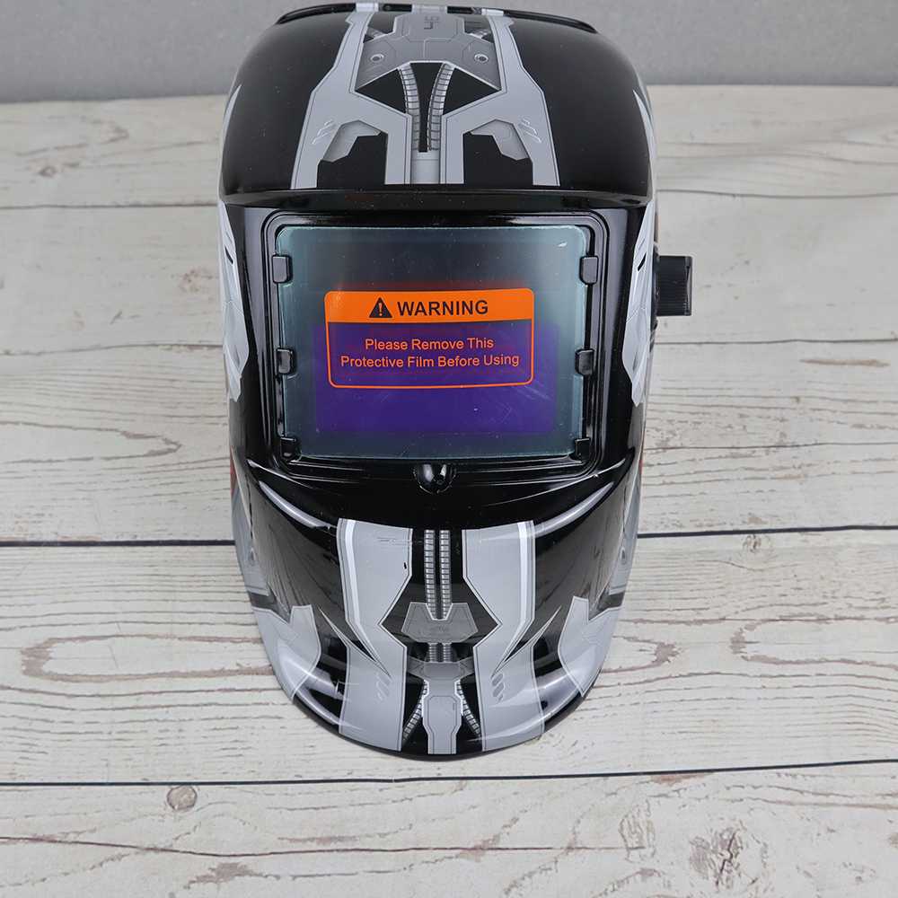 GS8 IMPORT VERMARK Helm Las Otomatis Auto Darkening Motif Terminator- HW-013