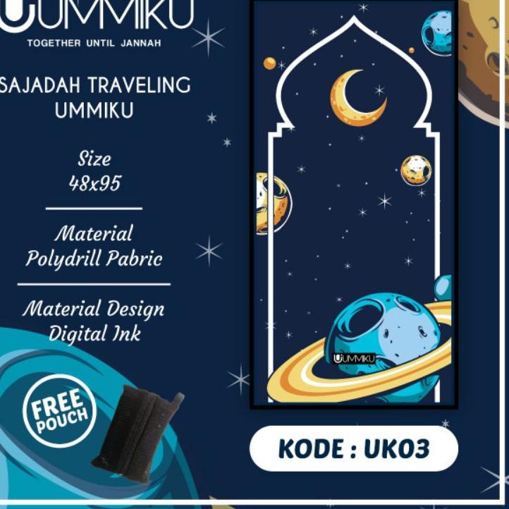Langsung Beliii.. Sajadah Travel Anak UMMIKU / Sajadah Lipat Motif Anak Anak / Sajadah Travelling