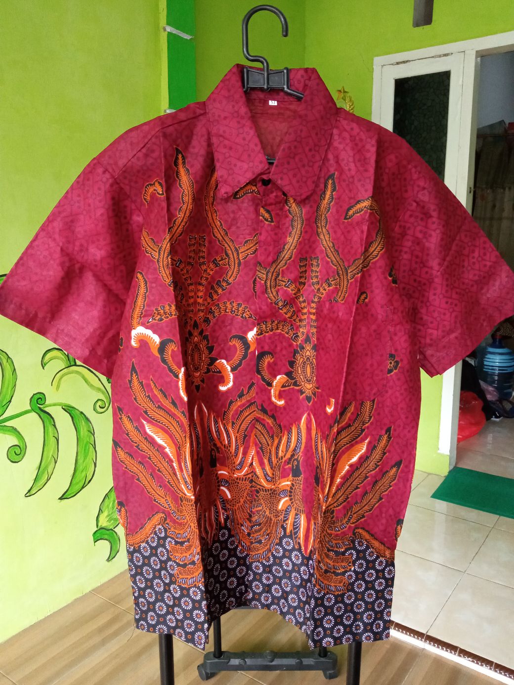 Bayar Di Rumah M L Xl Xxl Kemeja Batik  Elegan Lengan Pendek Distro Batik Pria