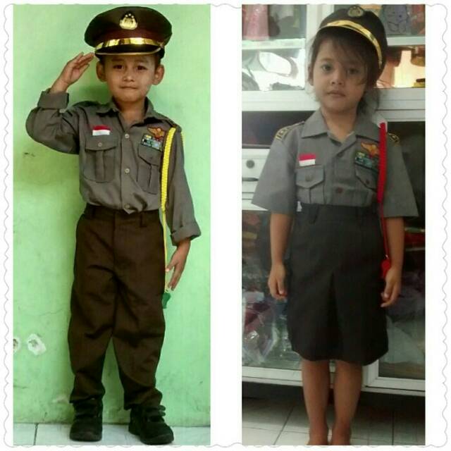 Seragam  Polisi  Anak  Baju  Karnaval Anak  Seragam  Profesi 