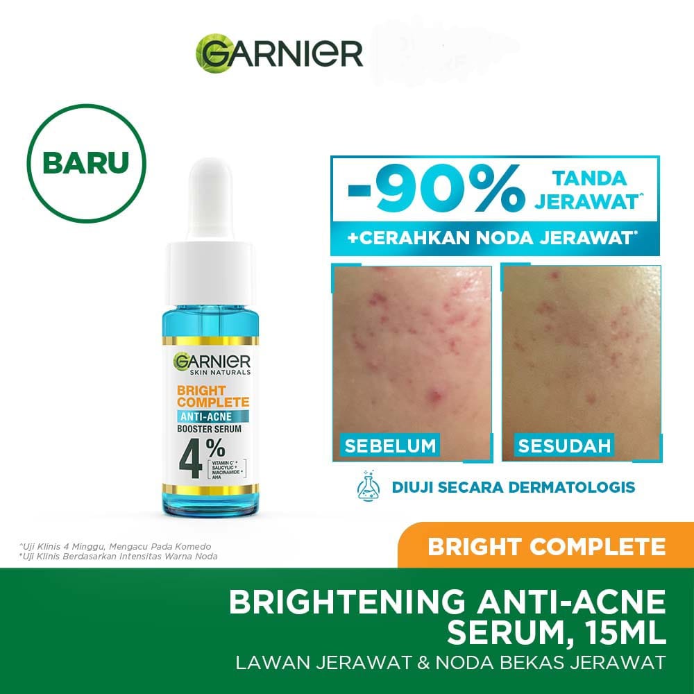 GARNIER Bright Complete Anti Acne Booster Serum 15ml