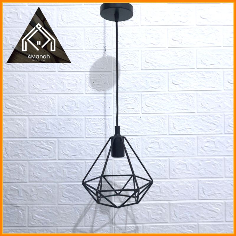 [COD] KAP LAMPU GANTUNG DIAMOND DESIGN MINIMALIS / KAP MUNGIL