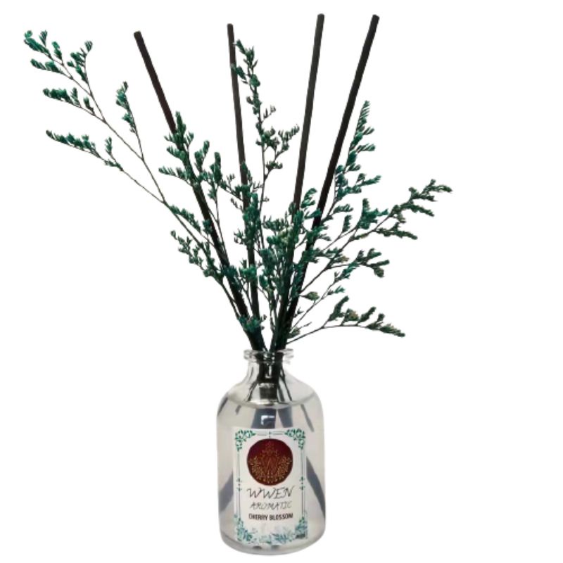 Reed Diffuser Aromatherapy Bunga Difuser Aroma Pengharum Ruangan Pewangi Oil Reed Difuser REED DIFFUSER LOVER'S GRASS REED DIFFUSER REFILL REED DIFFUSER HAMPERS PENGHARUM RUANG AROMATERAPI-ARM BUNGA CHRY BLSOM