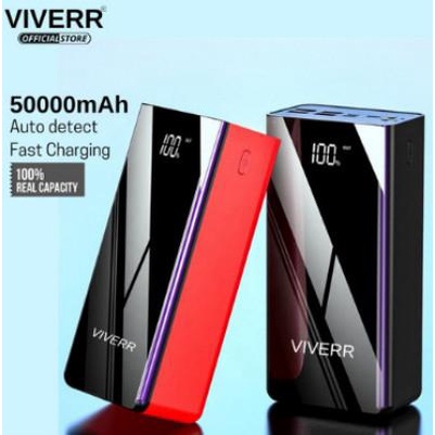 VIVERR Powerbank 50000 mAh 3 Input 4 Output Lightning Type C&amp;M