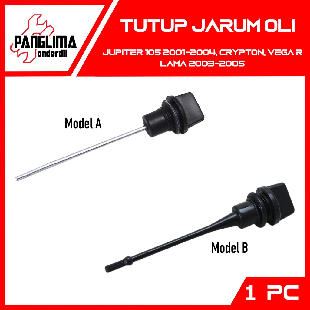 Tutup-Penutup-Pengukur-Colokan-Jarum Oli Mesin-Atas Oring Hitam Jupiter 105 2001-2004 &amp; Crypton &amp; Vega R Lama 2003-2005