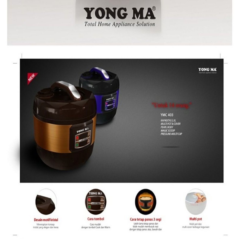 YONG MA MAGIC COM 2.5L SMC 4033 / SMC4033 / SMC-4033