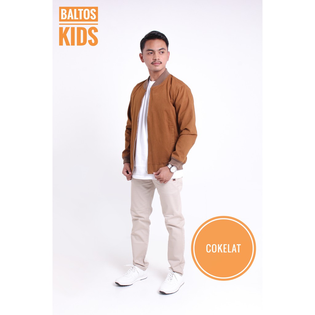 JAKET BOMBER PRIA SIX POINT BAPIN PREMIUM QUALITY-GOLD