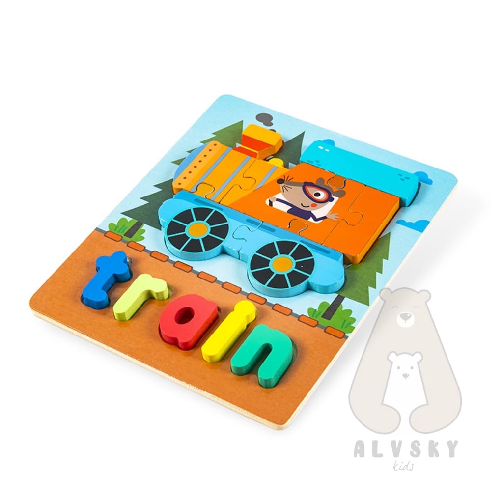 MAINAN PUZZLE KAYU ANAK 3D / MAINAN EDUKASI PUZZLE KAYU EDUKATIF MURAH LUCU WOODEN PUZZLE