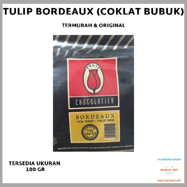 

Tulip Bordeaux Coklat Bubuk Tulip 100 gr Repack ORIGINAL