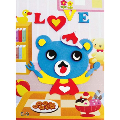 

EK028 Paket Prakarya Anak DIY Tempel Stiker Sponge Spons Eva Gambar 3D
