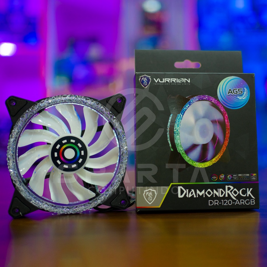 Fan Case Vurrion DiamondRock DR 120 ARGB New Garansi Resmi