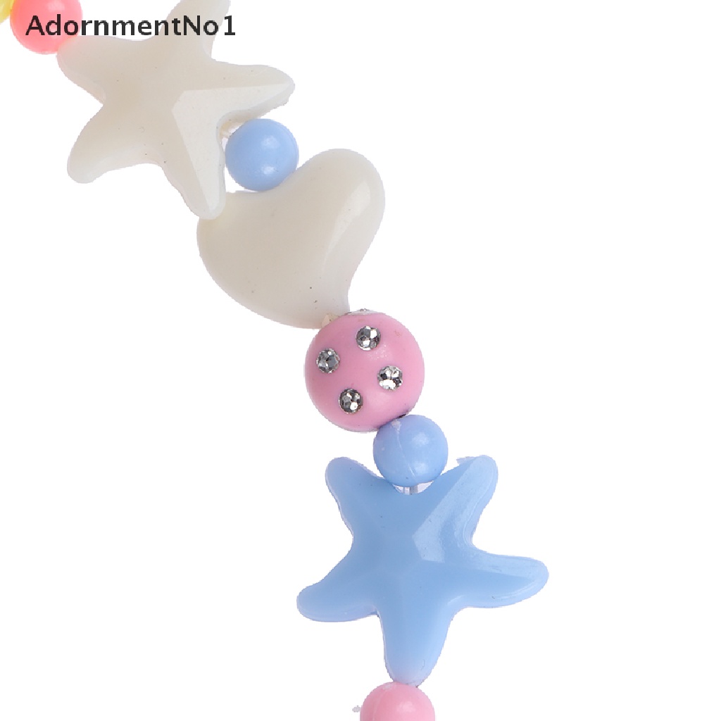 (AdornmentNo1) 1 Set Kalung Manik-Manik bubblegum handmade Warna-Warni Untuk Anak Perempuan