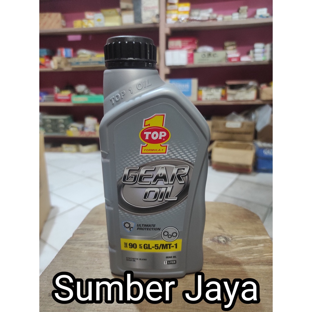 Oli TOP 1 One Gear Transmisi Manual Mobil -  SAE 90 API GL-5 - MTF - 1 Liter - 100% Asli