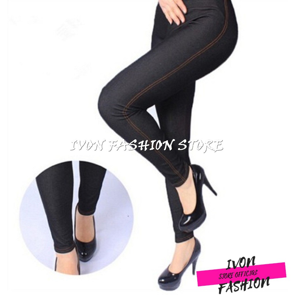 Celana Jegging Jeans Standart/ Celana Panjang Wanita legging Jeans Murah Bisa COD