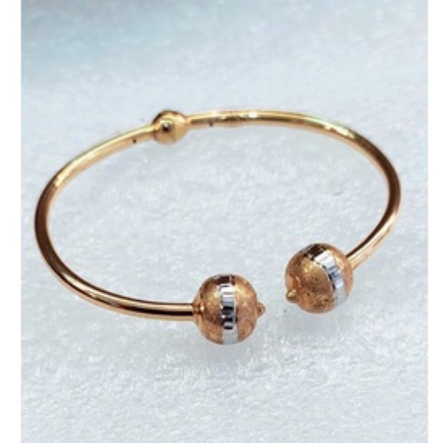 Gelang Bangle emas muda 8K kadar 375