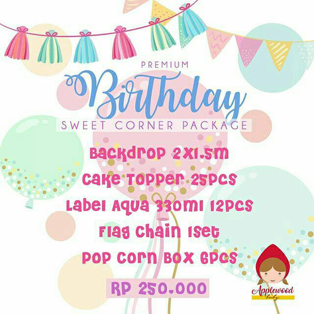 

Paket sweet corner ulang tahun