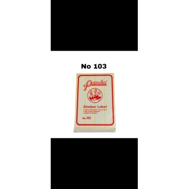 Stiker Label Terlengkap No 99/ No 103/ No 108/ No 112/ No 121/ No 123