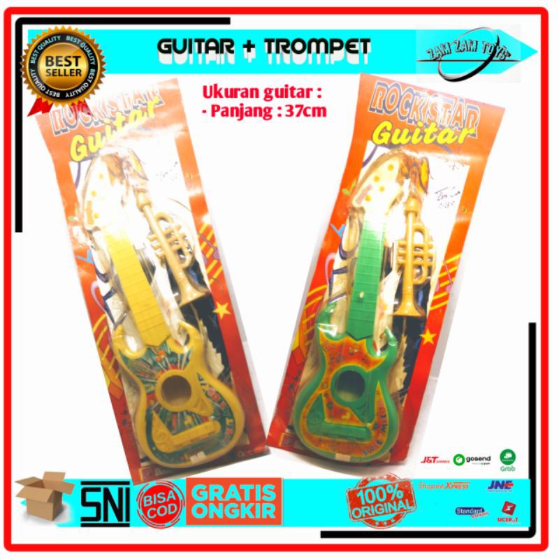 MAINAN ANAK GUITAR + TROMPET SET
