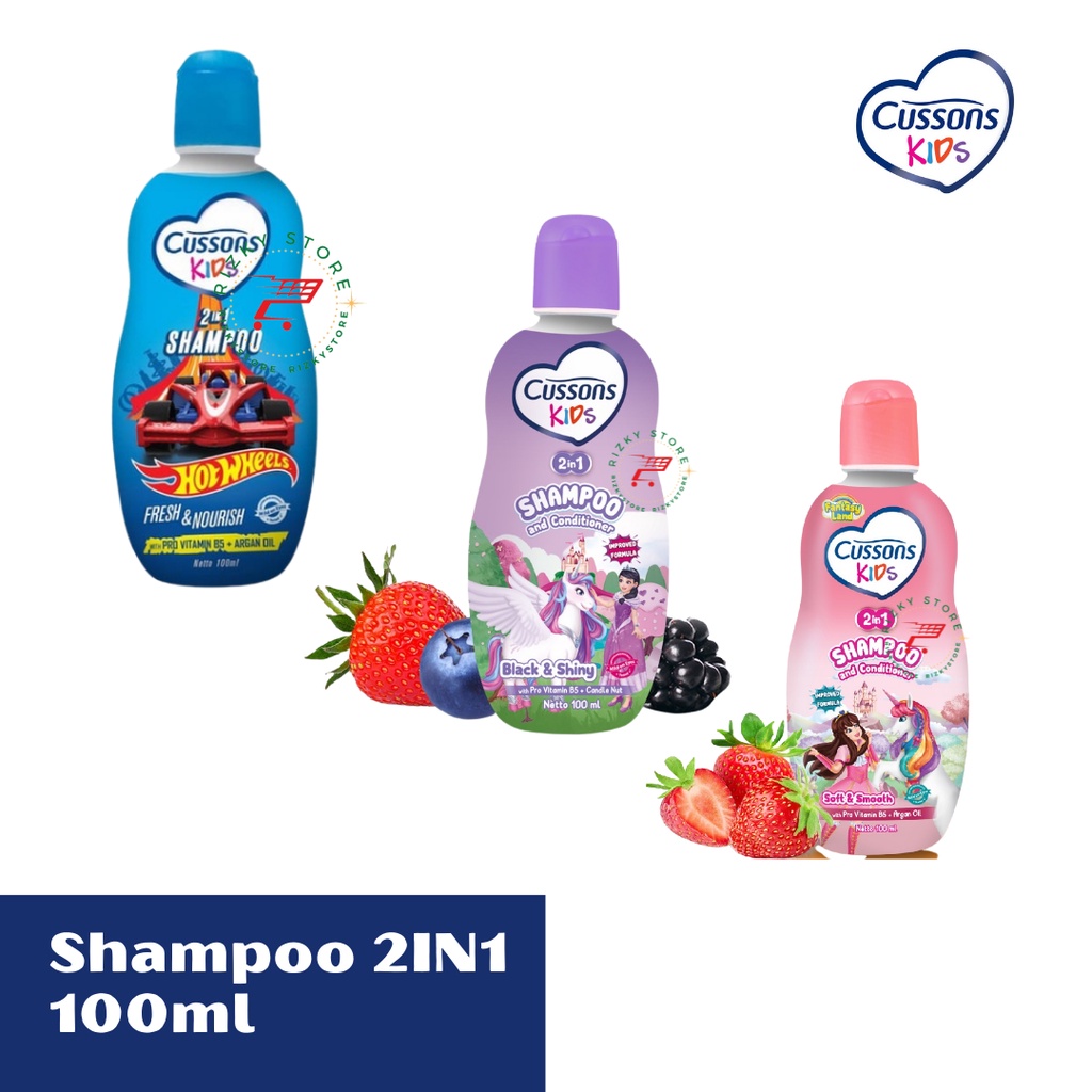 CUSSONS KIDS SHAMPOO 2IN1 100ml 3 VARIAN/SHAMPO ANAK