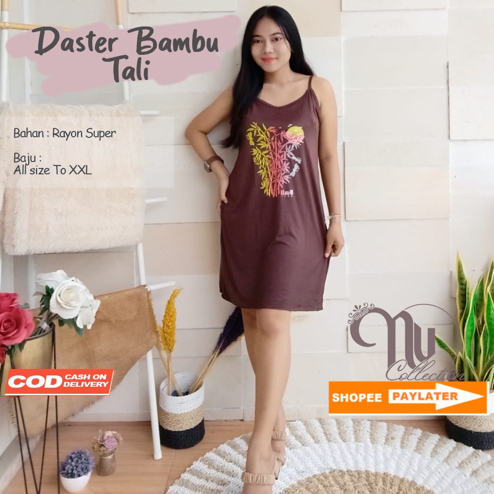 DASTER TALI SATU SABLON BAMBU BALI