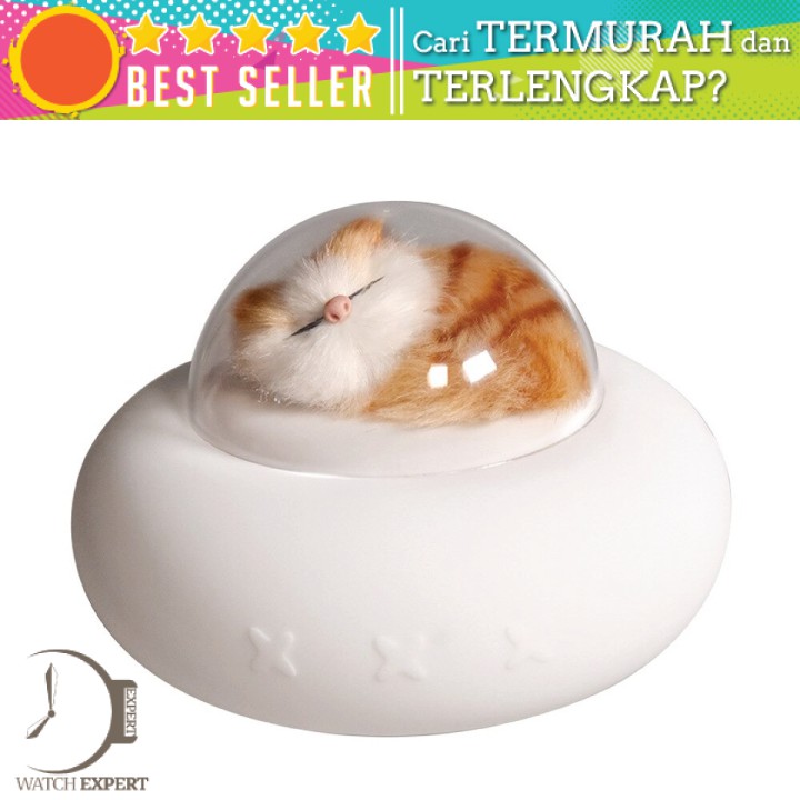 BISA COD Lampu LED Kucing Pesawat Luar Angkasa USB Night Light Lamp Pet Cat Spaceship Rechargeable