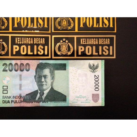 Stiker Sticker Plat Nomor POLISI untuk Mobil Motor
