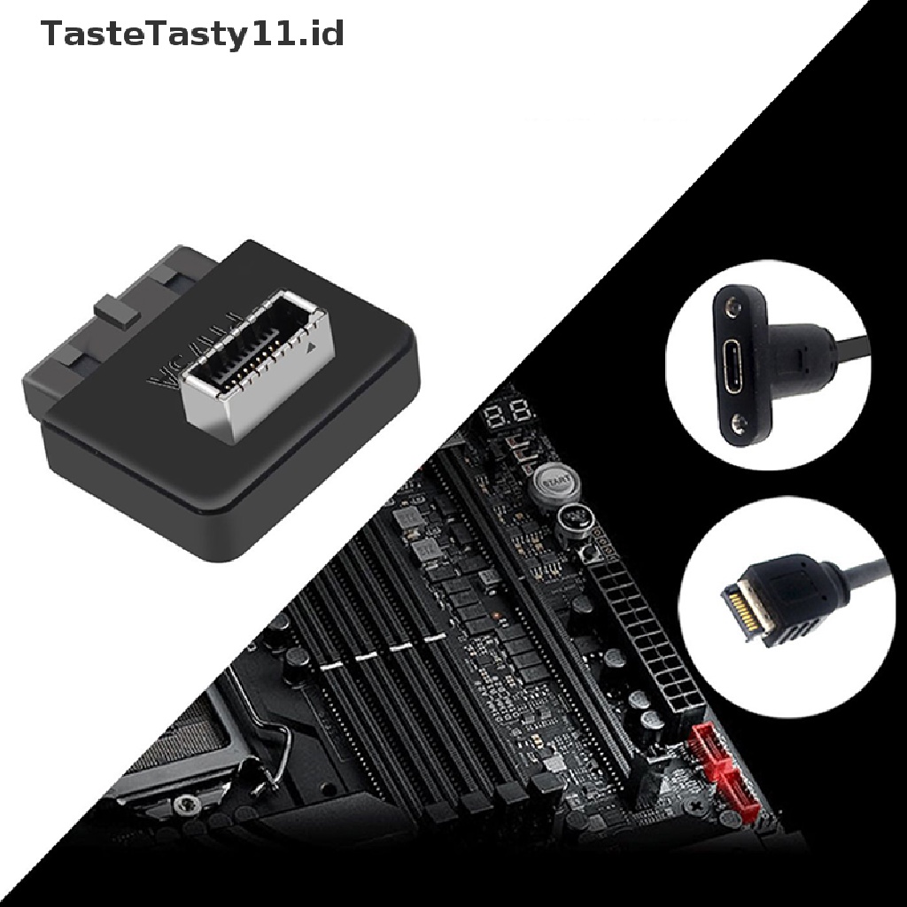 Adapter Motherboard USB 3.0 19pin 20pin Ke Tipe-E 90 Derajat