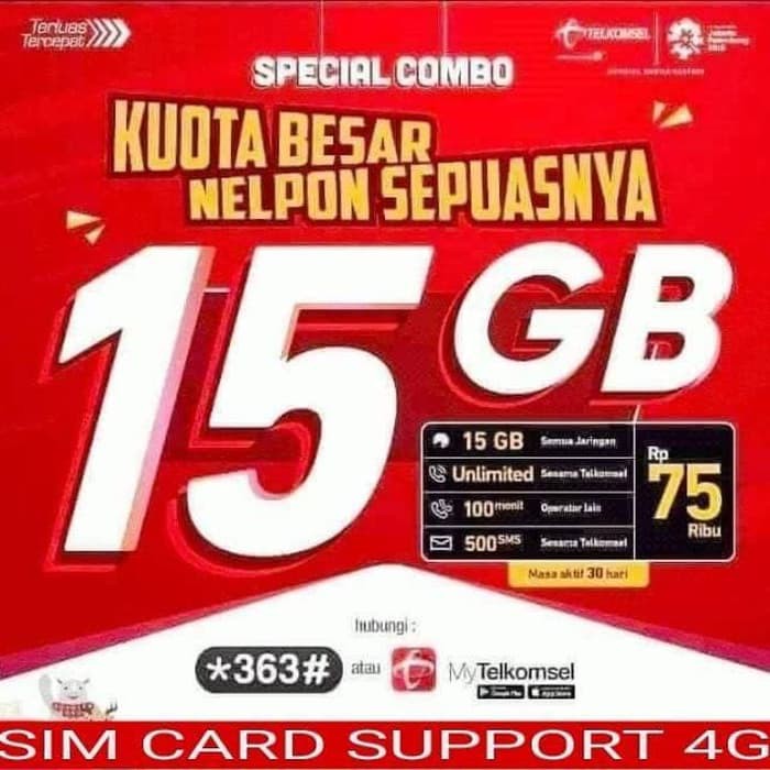 Kartu Perdana Simpati SAKTI kuota Nasional | Shopee Indonesia