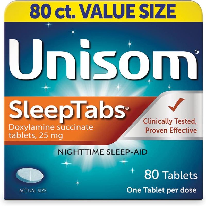 UNISOM &quot;SLEEPTABS&quot; 80 TABS - UNISOM&quot; &quot;SLEEPGELS&quot; 100 TABS  NIGHTTIME SLEEP AID