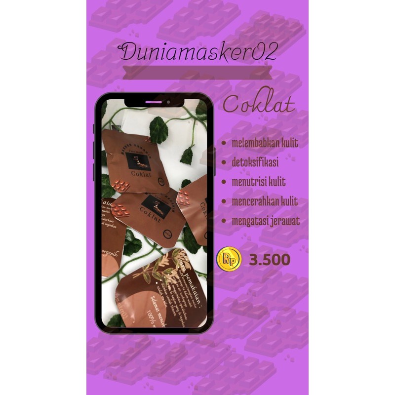 Masker organik / masker / organik