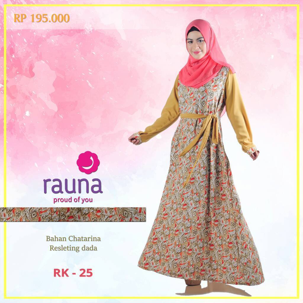 gamis dewasa, busana muslim, gamis rauna, rahnem, RK 25
