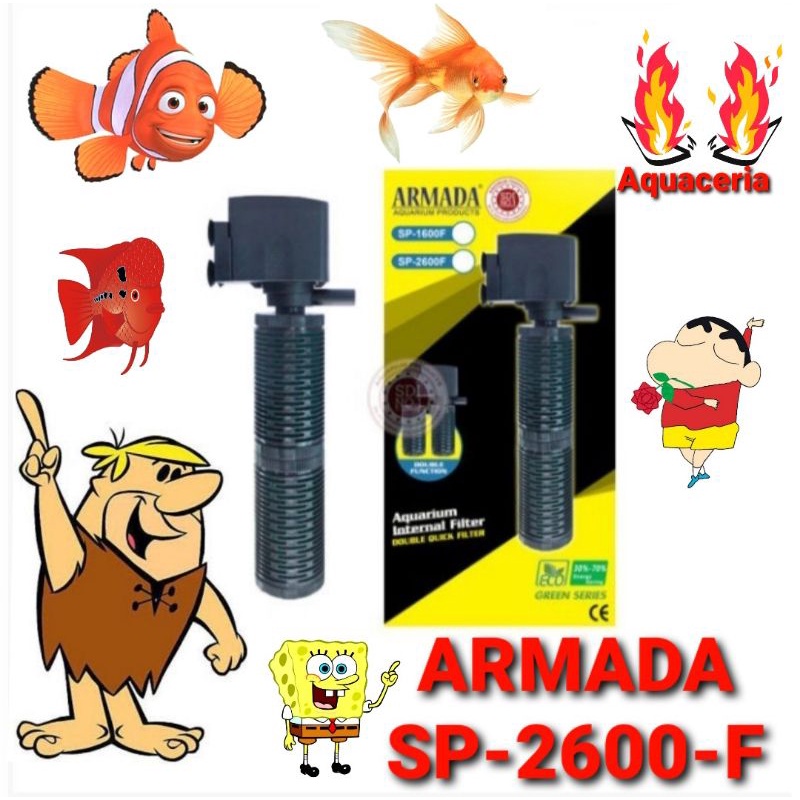 armada 2600f filter pompa celup aquarium power head 2600f