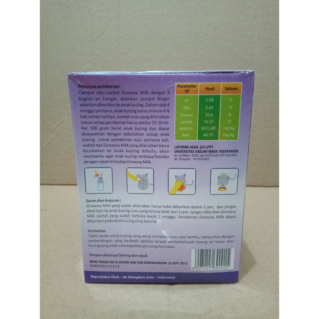 SUSU KUCING MURAH !!! GROWSSY MILK 1 Box