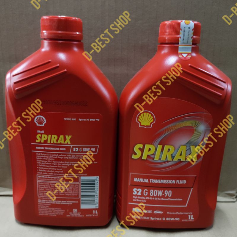 Oli gardan shell SPIRAX S2 G 80w/90 GL-4 - 1 liter