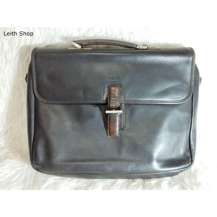 Picard Tas Kerja Pria Koper Briefcase Kulit Asli Leather Ori