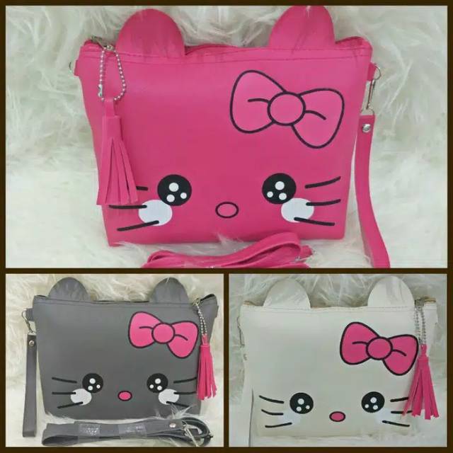 =KCTP=KITTY CUTE 2IN1/TAS SELEMPANG/SLING BAG/TAS SLEMPANG/HELLO KITTY