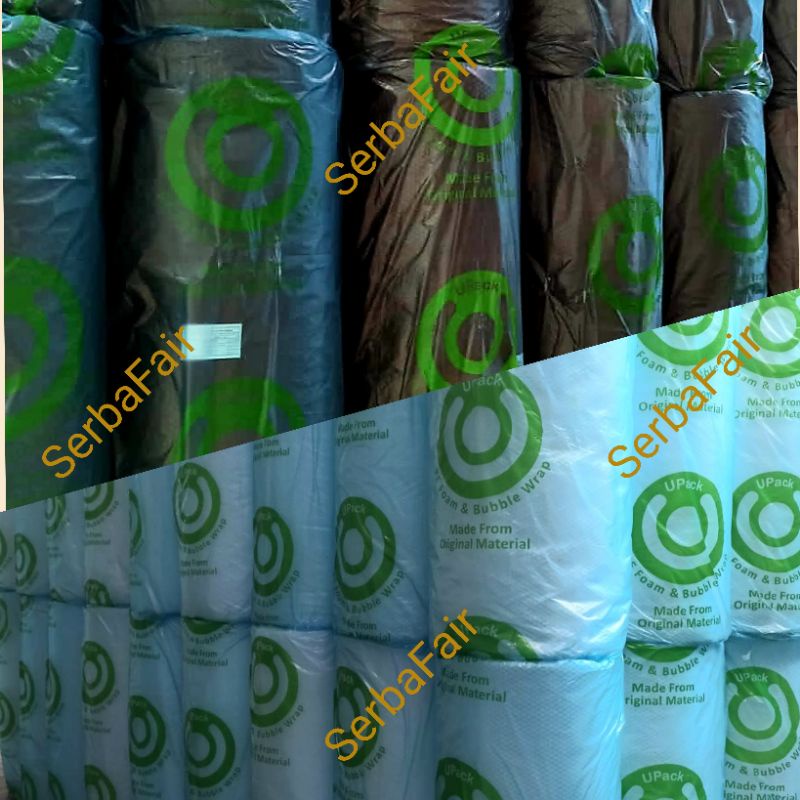 

Bubble Wrap UPACK LOGO HIJAU 1.25x50M FULL / Bubblewrap TOP Bandung
