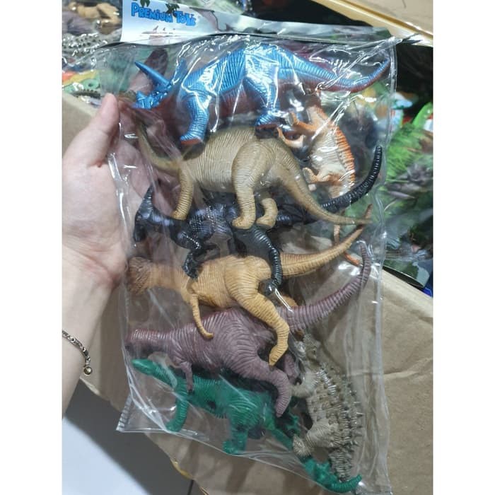 Mainan Dinosaurus Jenis Ganas Isi 8 Pcs Dinosaur World - Mainan Dino - Mainan Anak