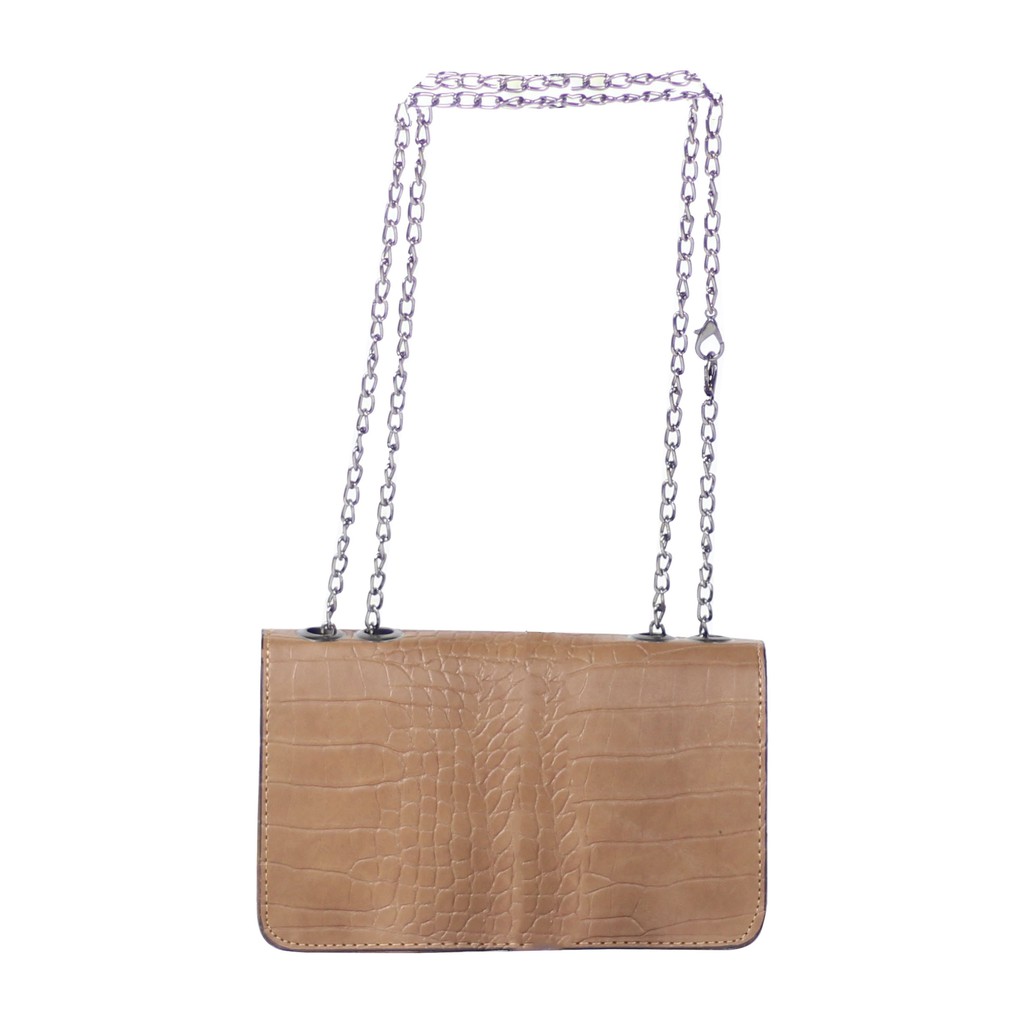 Slingbag Tas Cewek Premium Warna Coklat Bahan Tebal Berkualitas Tas Selempang Murah Kekinian