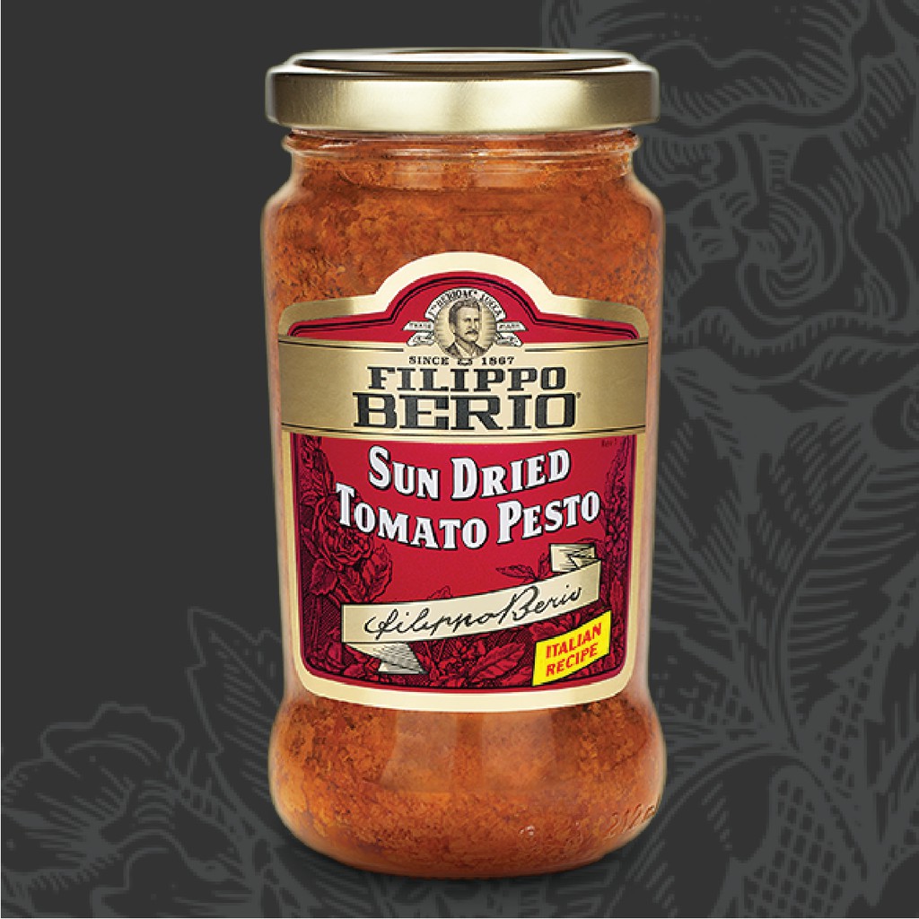 

FILIPPO BERIO Sun Dried Tomato Pesto 190Gr | Saus Spaghetti | Bumbu