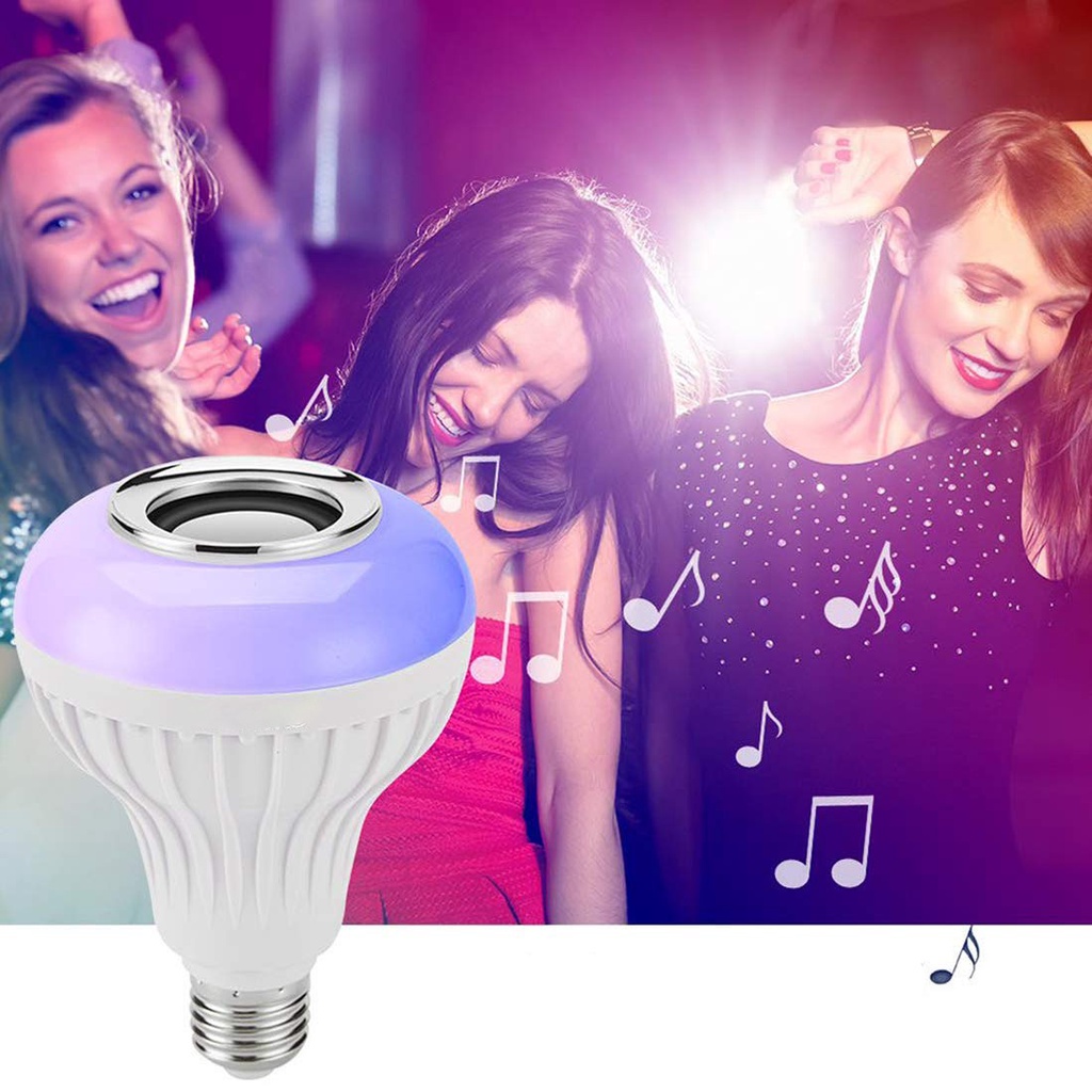 Bohlam Speaker Musik Bluetooth 2 in 1 Lampu Speaker LED RGB Lampu Bohlam Disko