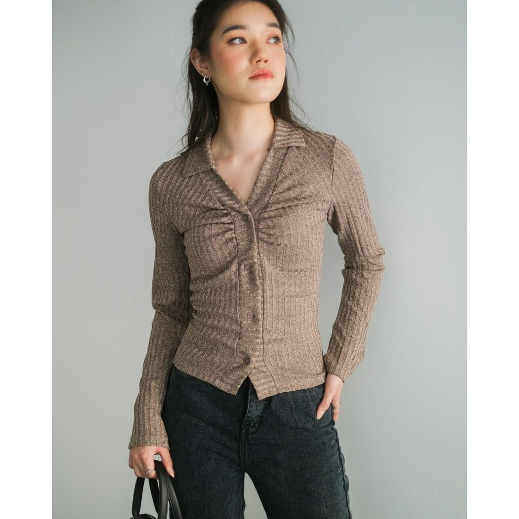 Myrubylicious NASTRI SHIRT KODE 4252  | KEMEJA | KEMEJA WANITA | KEMEJA LENGAN PANJANG | KEMEJA RAYON